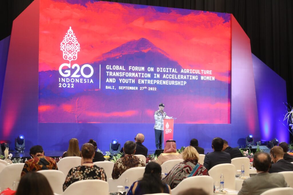 Buka Global Forum AMM G20, Mentan SYL Ajak Dunia Implementasikan Pertanian Digital