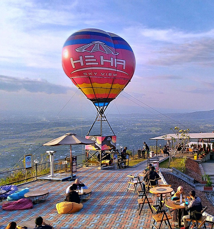 HeHa Sky View, wisata Jogja yang viral di TikTok.